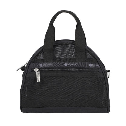 SHEER ROUND SM SATCHEL 半透明小型手提包 - 黑色透紗