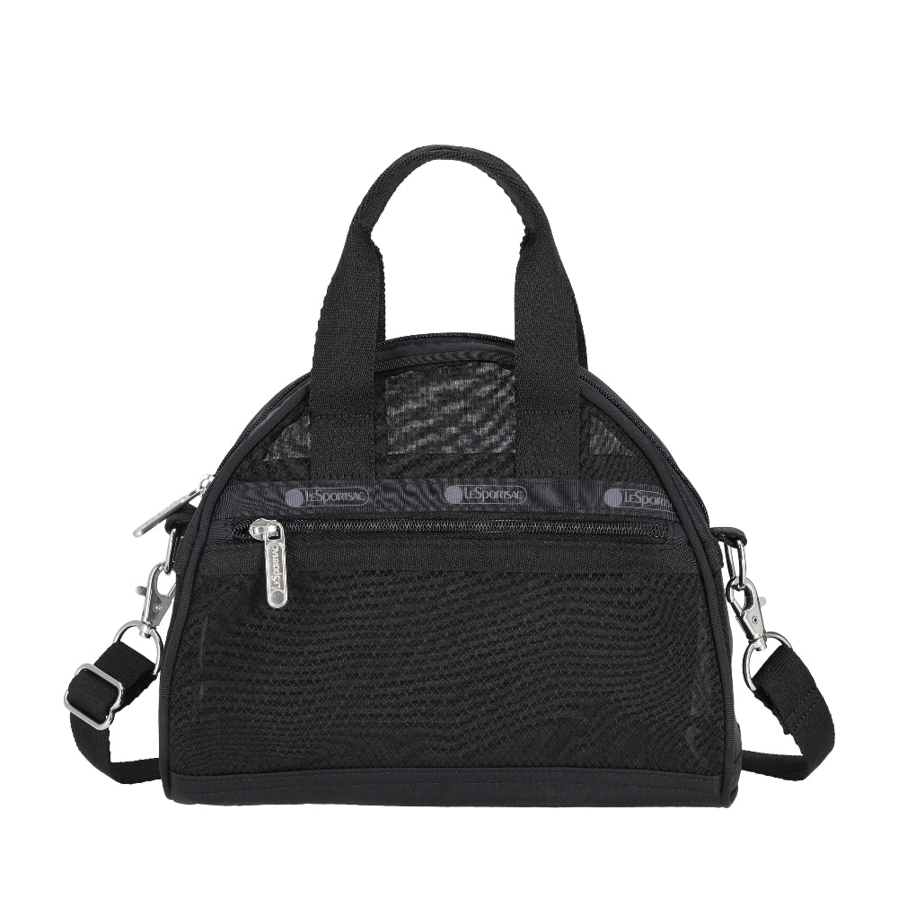 SHEER ROUND SM SATCHEL 半透明小型手提包 - 黑色透紗