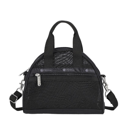SHEER ROUND SM SATCHEL 半透明小型手提包 - 黑色透紗