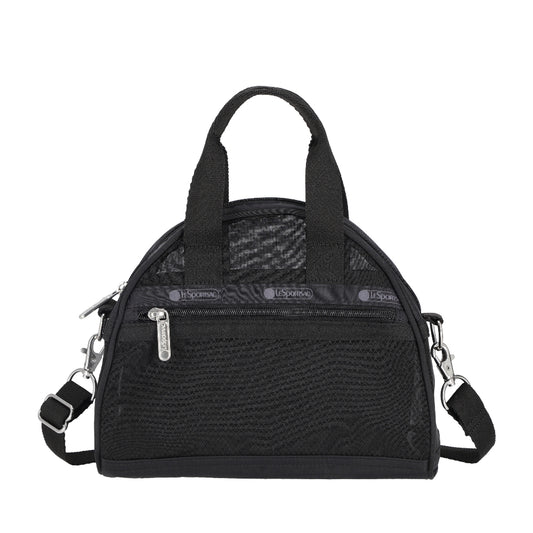 SHEER ROUND SM SATCHEL 半透明小型手提包 - 黑色透紗