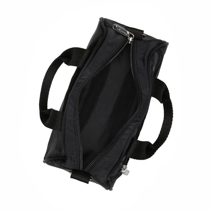 SHEER ROUND SM SATCHEL 半透明小型手提包 - 黑色透紗