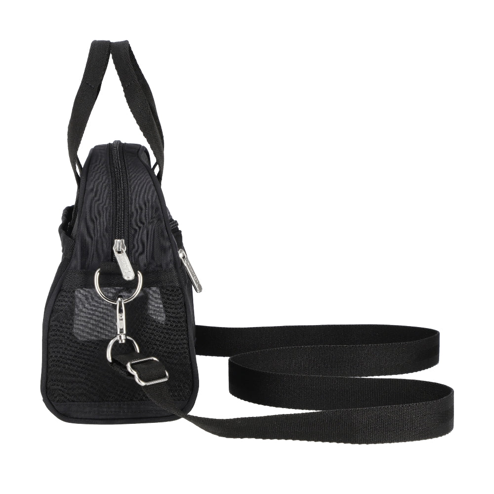 SHEER ROUND SM SATCHEL 半透明小型手提包 - 黑色透紗