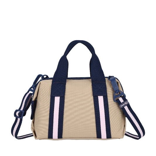 TOP HANDLE SATCHEL 手提波士頓包 - 滾邊海軍藍