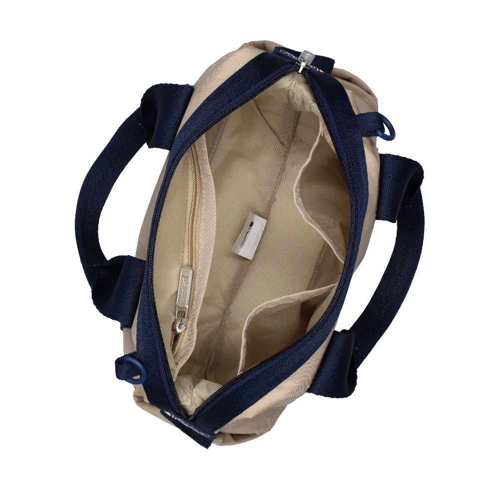 TOP HANDLE SATCHEL 手提波士頓包 - 滾邊海軍藍