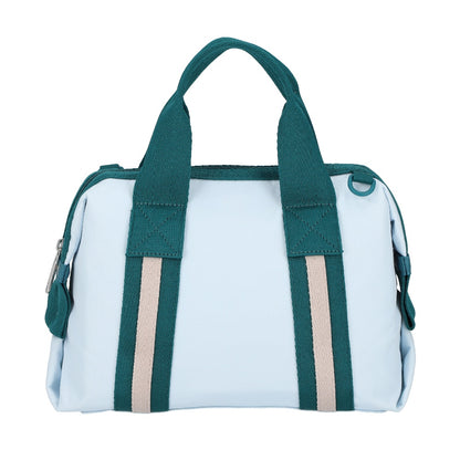 TOP HANDLE SATCHEL 手提波士頓包 - 滾邊晴空藍