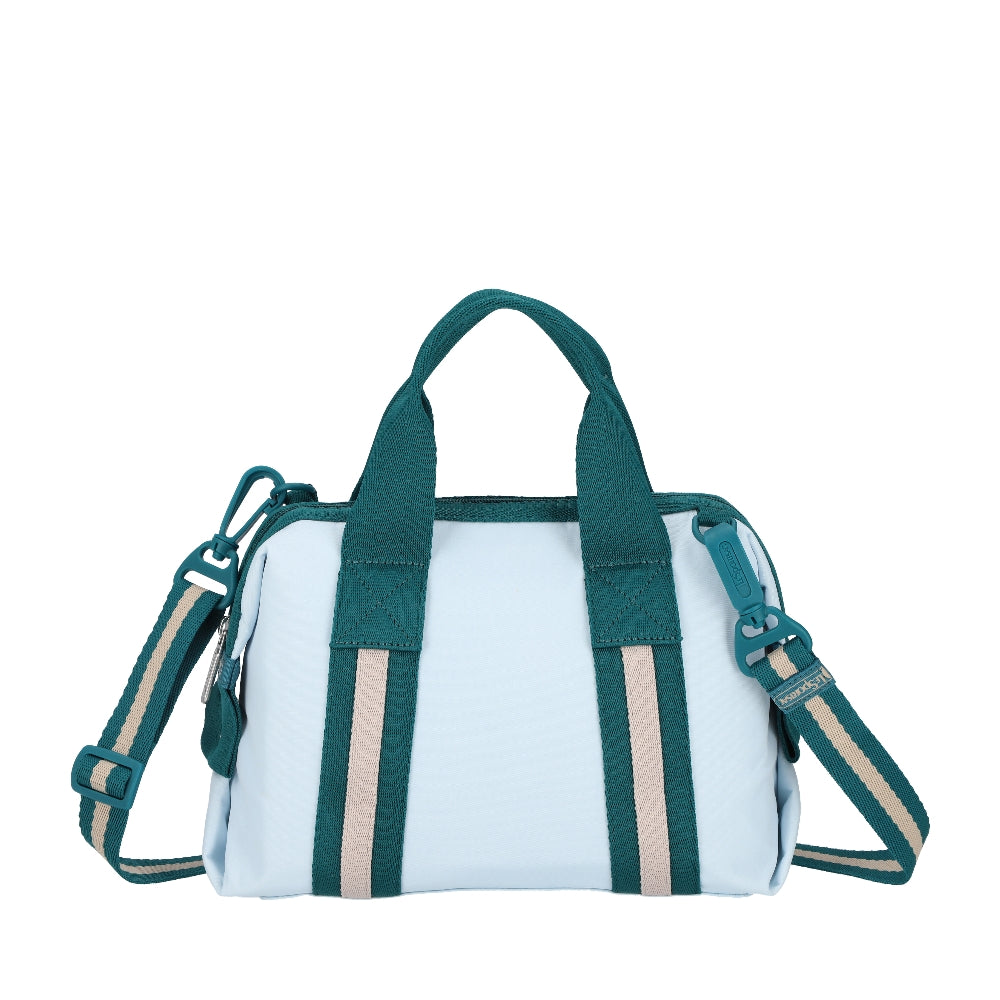 TOP HANDLE SATCHEL 手提波士頓包 - 滾邊晴空藍