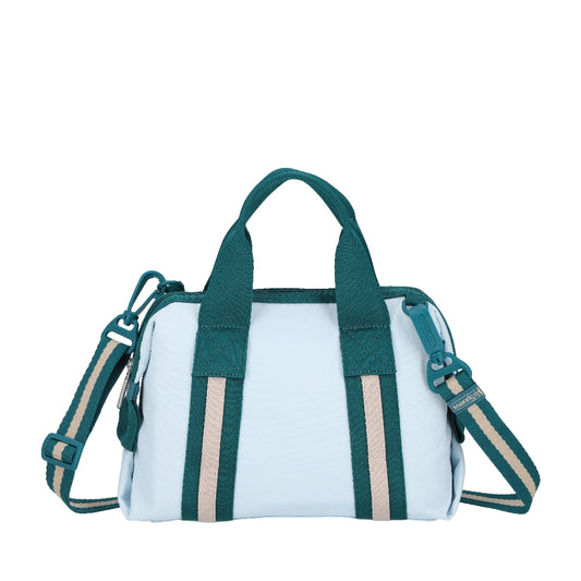 TOP HANDLE SATCHEL 手提波士頓包 - 滾邊晴空藍
