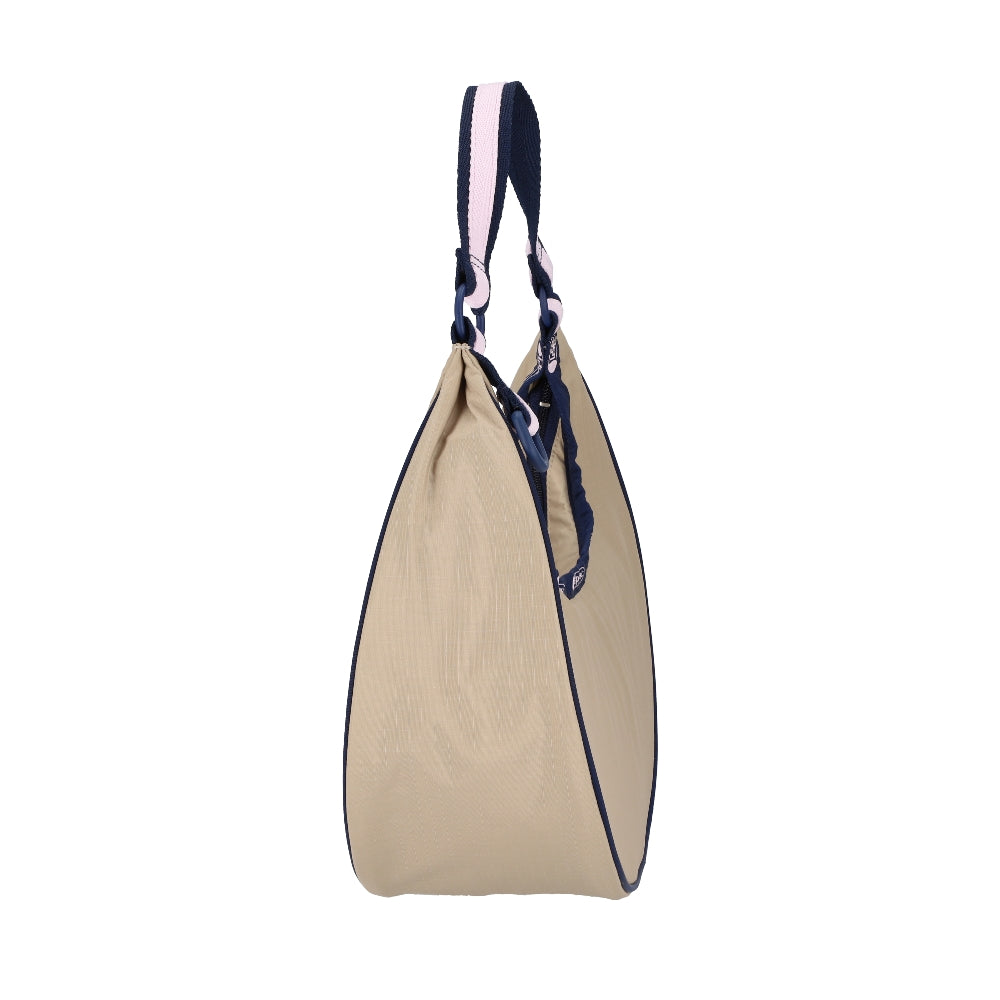 SMALL CRESCENT SHOULDER BAG 半月形肩背包 - 滾邊海軍藍
