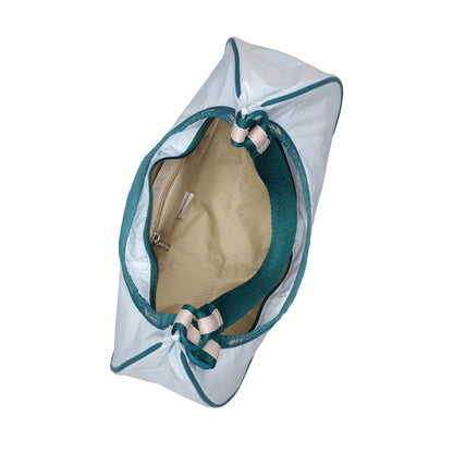 SMALL CRESCENT SHOULDER BAG 半月形肩背包 - 滾邊晴空藍
