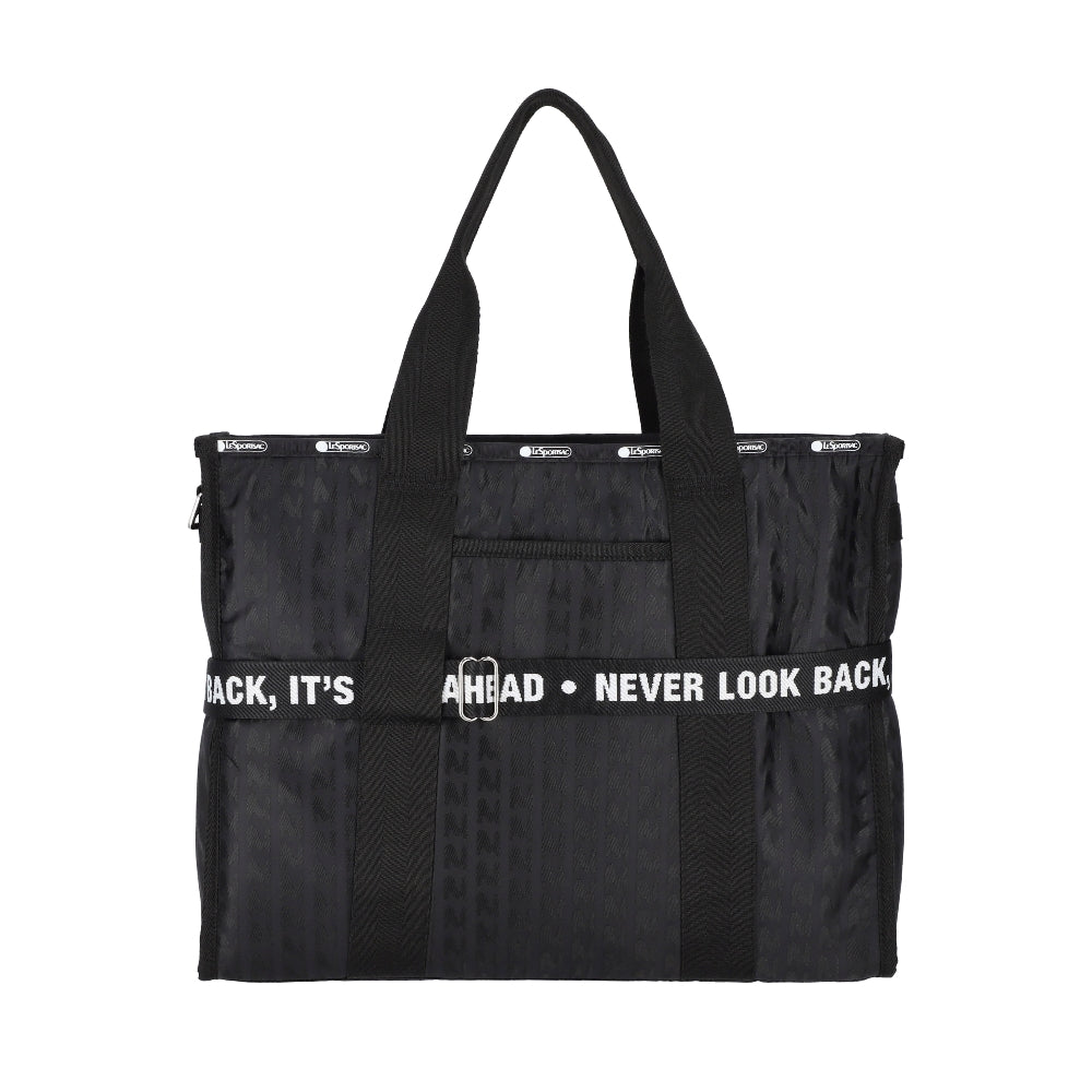 MSGM LG BOAT TOTE 大容量船型手提托特包 - 黑色緹花