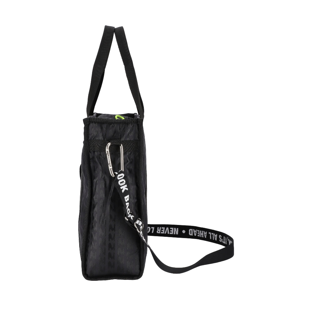 MSGM LG BOAT TOTE 大容量船型手提托特包 - 黑色緹花
