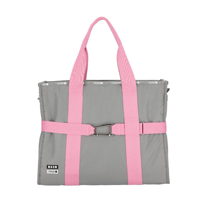 MSGM LG BOAT TOTE 大容量船型手提托特包 - 粉/灰色