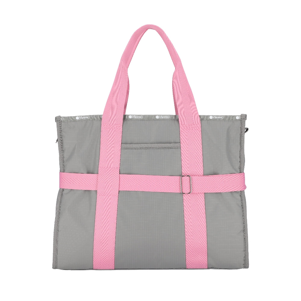 MSGM LG BOAT TOTE 大容量船型手提托特包 - 粉/灰色