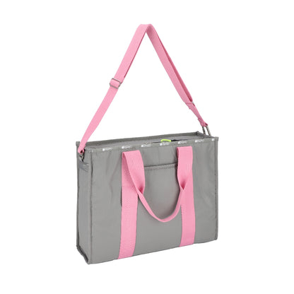 MSGM LG BOAT TOTE 大容量船型手提托特包 - 粉/灰色