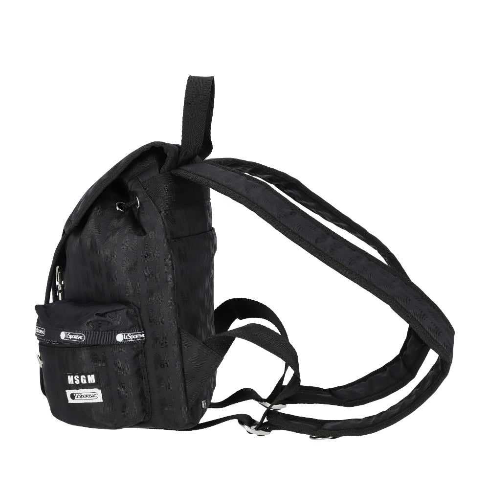 MSGM VOYAGER BACKPACK 工裝風後背包 - 黑色緹花