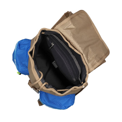 MSGM VOYAGER BACKPACK 工裝風後背包 - 卡其棕/藍