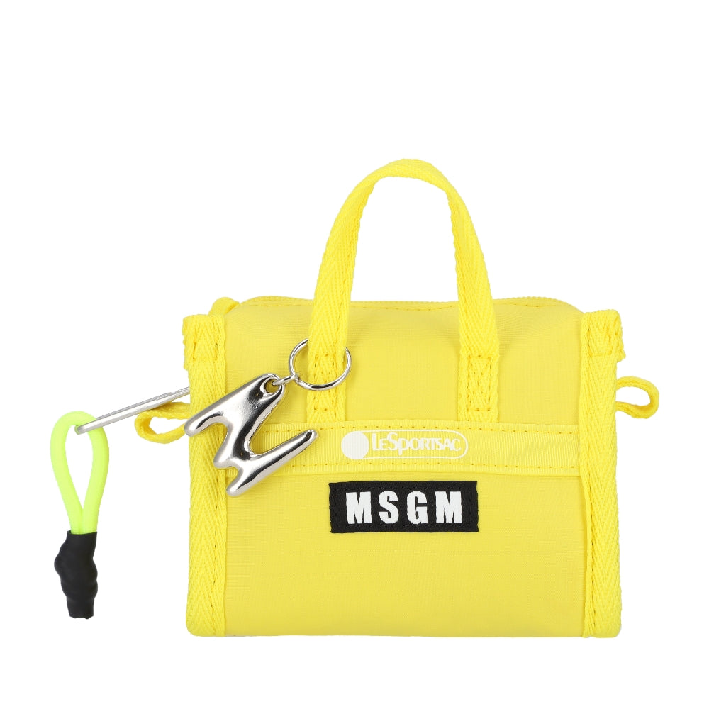 MSGM MICRO WEEKENDER 迷你旅行袋掛飾 - MSGM 黃