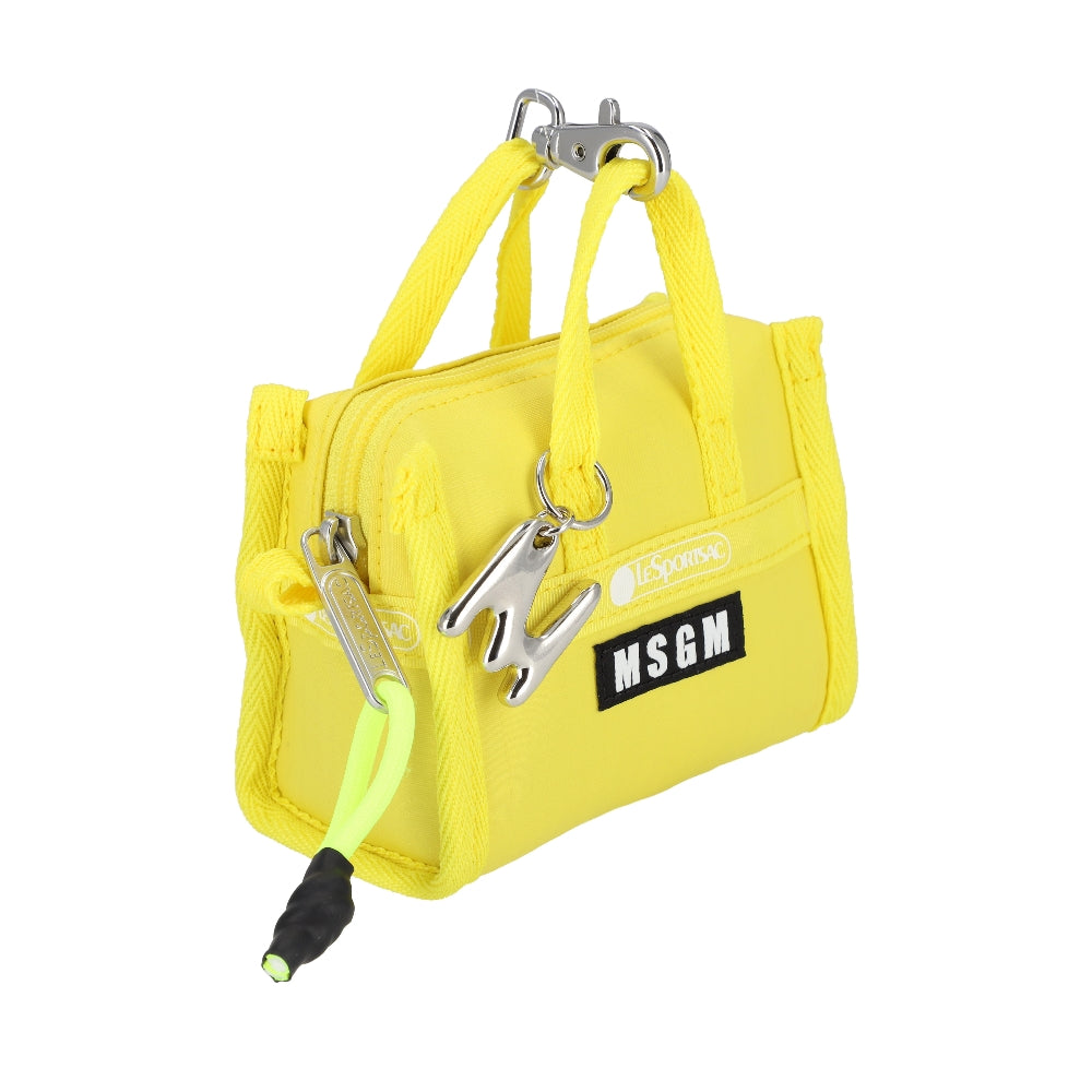 MSGM MICRO WEEKENDER 迷你旅行袋掛飾 - MSGM 黃