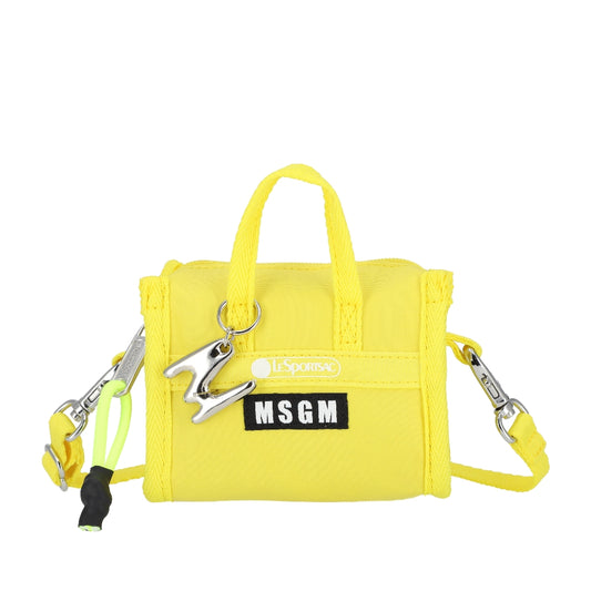MSGM MICRO WEEKENDER 迷你旅行袋掛飾 - MSGM 黃