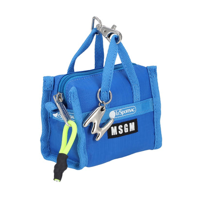 MSGM MICRO WEEKENDER 迷你旅行袋掛飾 - MSGM 藍