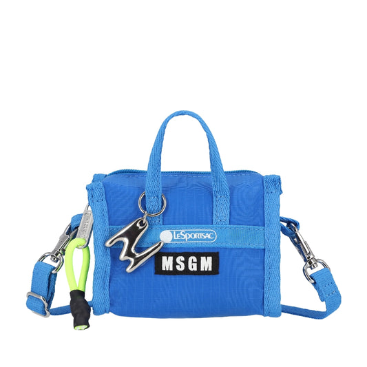 MSGM MICRO WEEKENDER 迷你旅行袋掛飾 - MSGM 藍