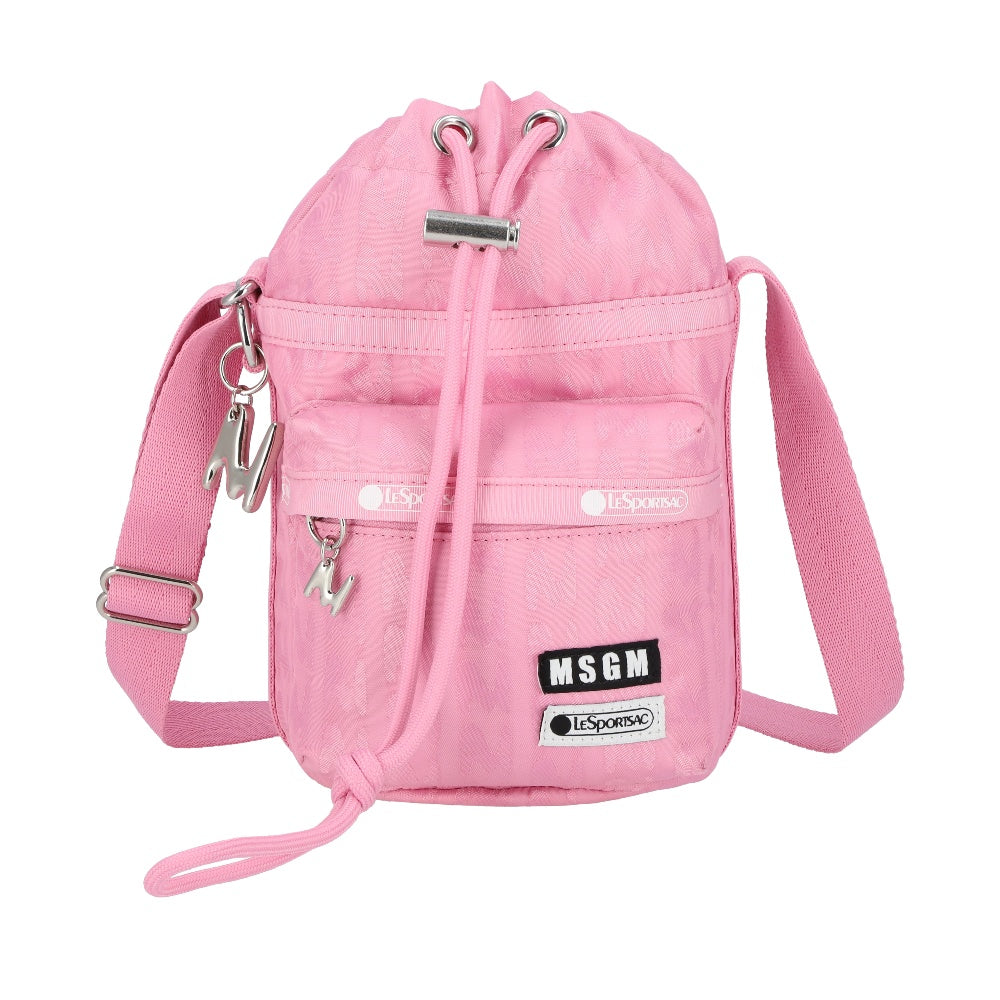 MSGM CARGO BUCKET 工裝風水桶包 - 粉色緹花
