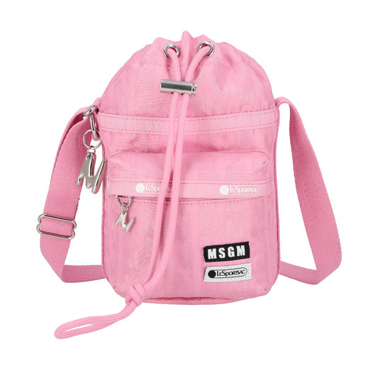 MSGM CARGO BUCKET 工裝風水桶包 - 粉色緹花