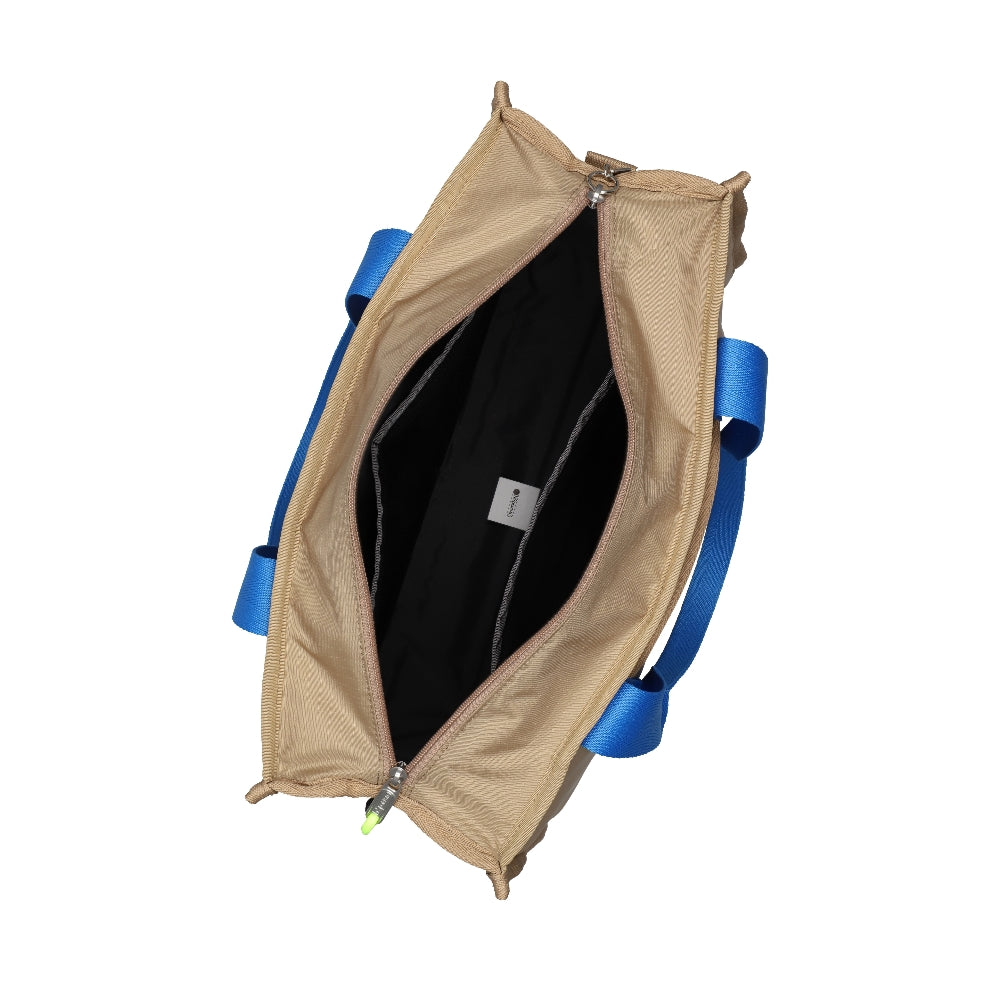MSGM MD BOAT TOTE MD 中型船型托特包 - 卡其棕/藍