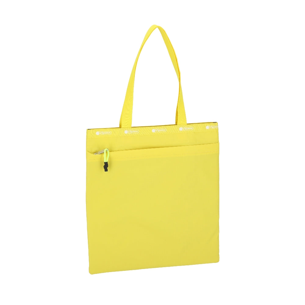MSGM LG EMERALD TOTE 大型直立托特包 - MSGM LOGO 托特黃