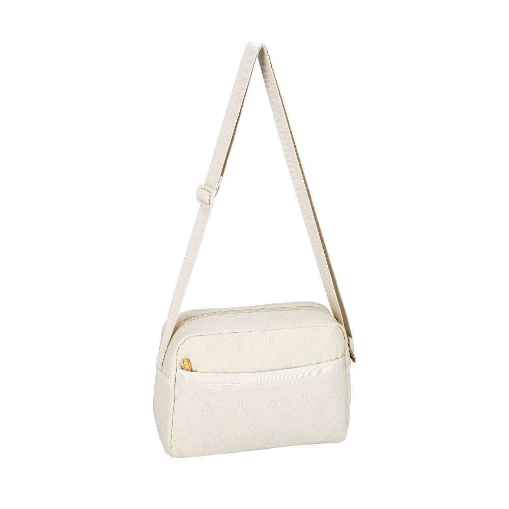DANIELLA CROSSBODY 拉鍊斜背包 - 柔白心語