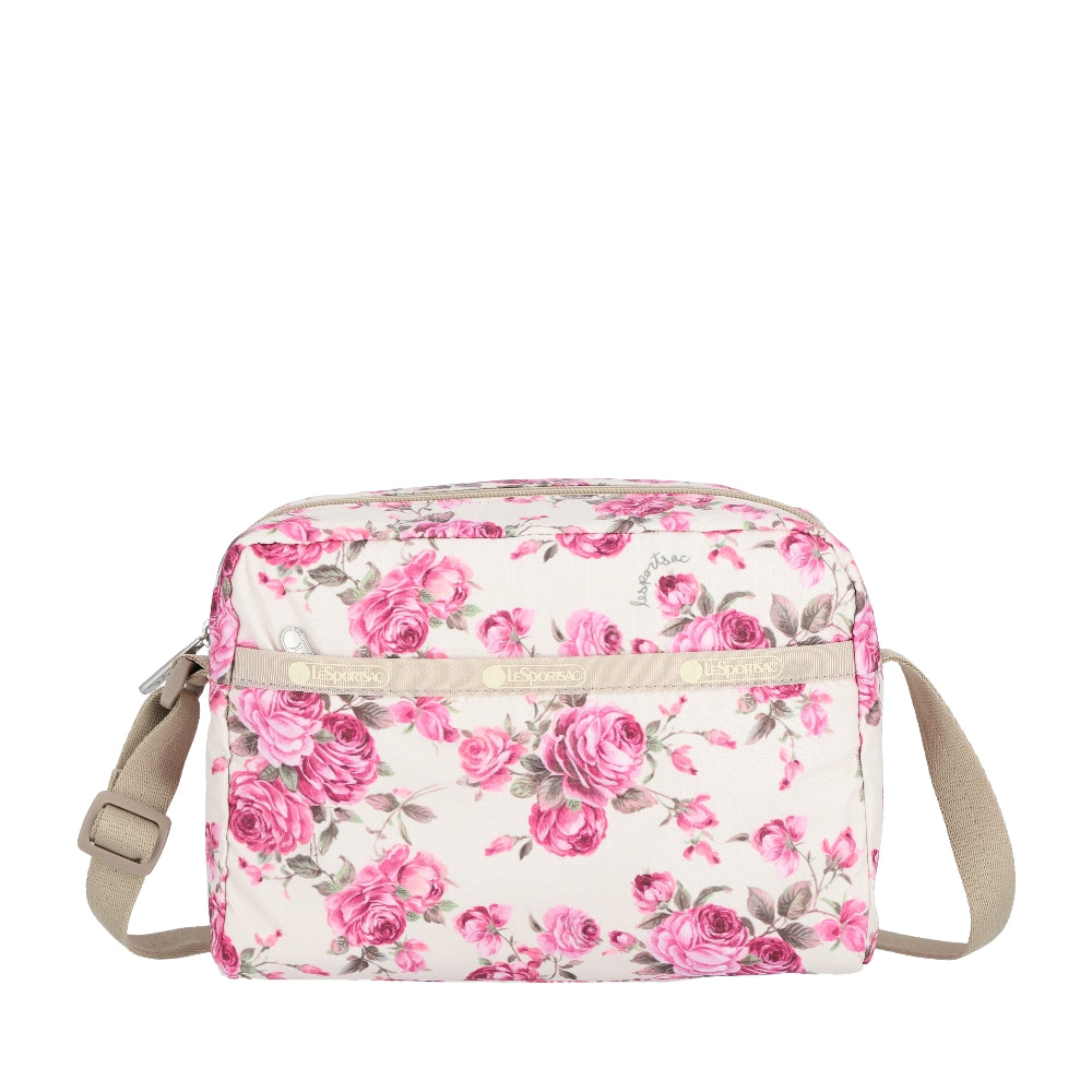 DANIELLA CROSSBODY 拉鍊斜背包 - 柔情花卉