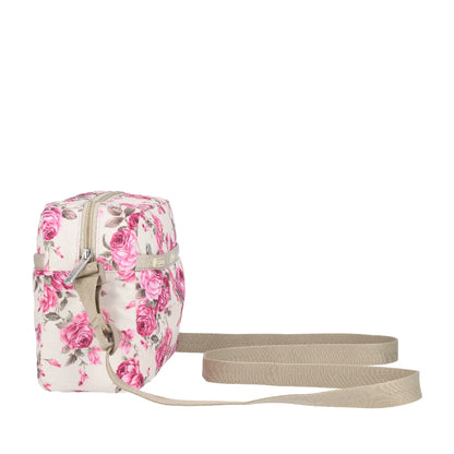 DANIELLA CROSSBODY 拉鍊斜背包 - 柔情花卉