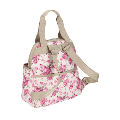 DOUBLE TROUBLE BACKPACK 兩用後背包 - 柔情花卉
