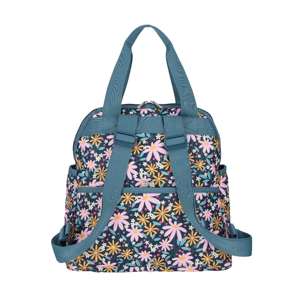 DOUBLE TROUBLE BACKPACK 兩用後背包 - 復古雛菊