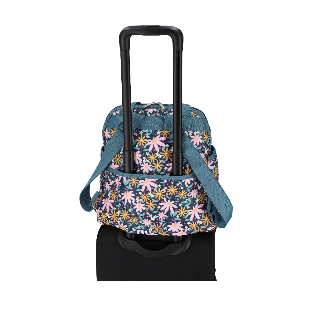 DOUBLE TROUBLE BACKPACK 兩用後背包 - 復古雛菊