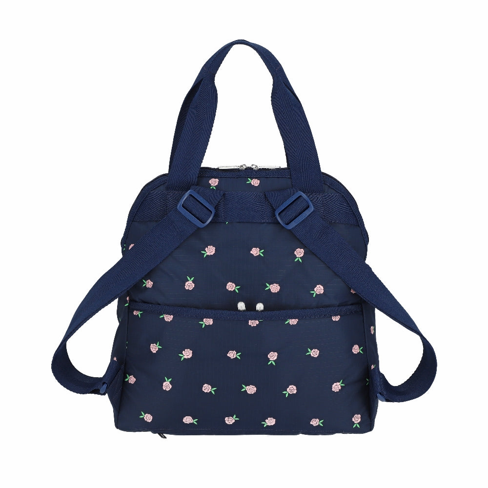 DOUBLE TROUBLE BACKPACK 兩用後背包 - 薔薇刺繡