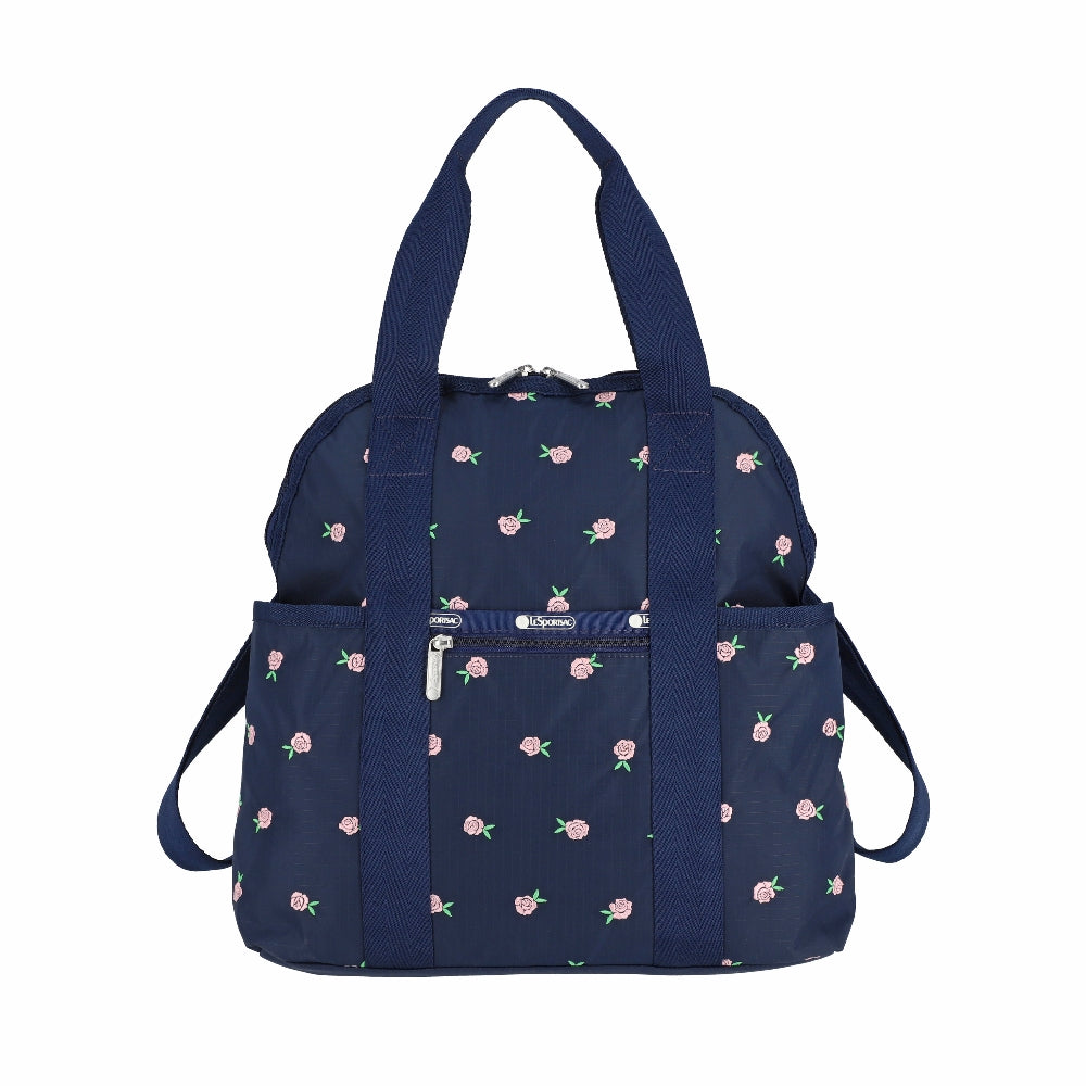 DOUBLE TROUBLE BACKPACK 兩用後背包 - 薔薇刺繡