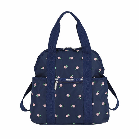 DOUBLE TROUBLE BACKPACK 兩用後背包 - 薔薇刺繡