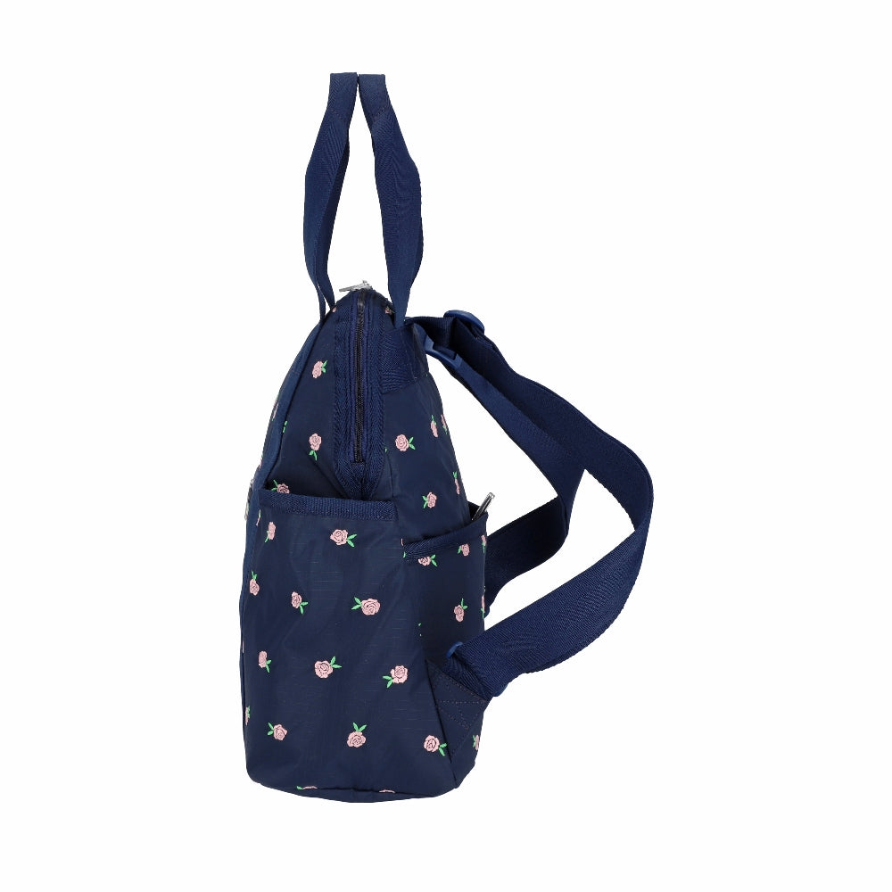 DOUBLE TROUBLE BACKPACK 兩用後背包 - 薔薇刺繡