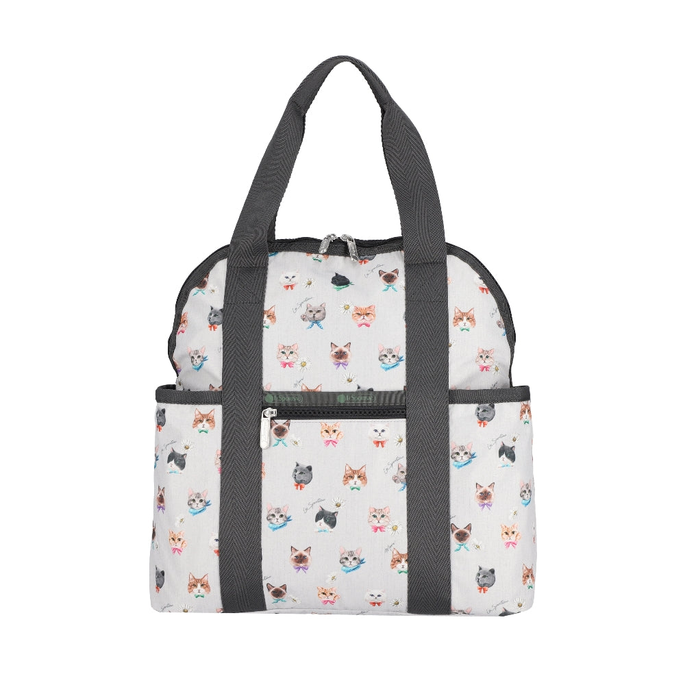 DOUBLE TROUBLE BACKPACK 兩用後背包 - 俏皮貓咪