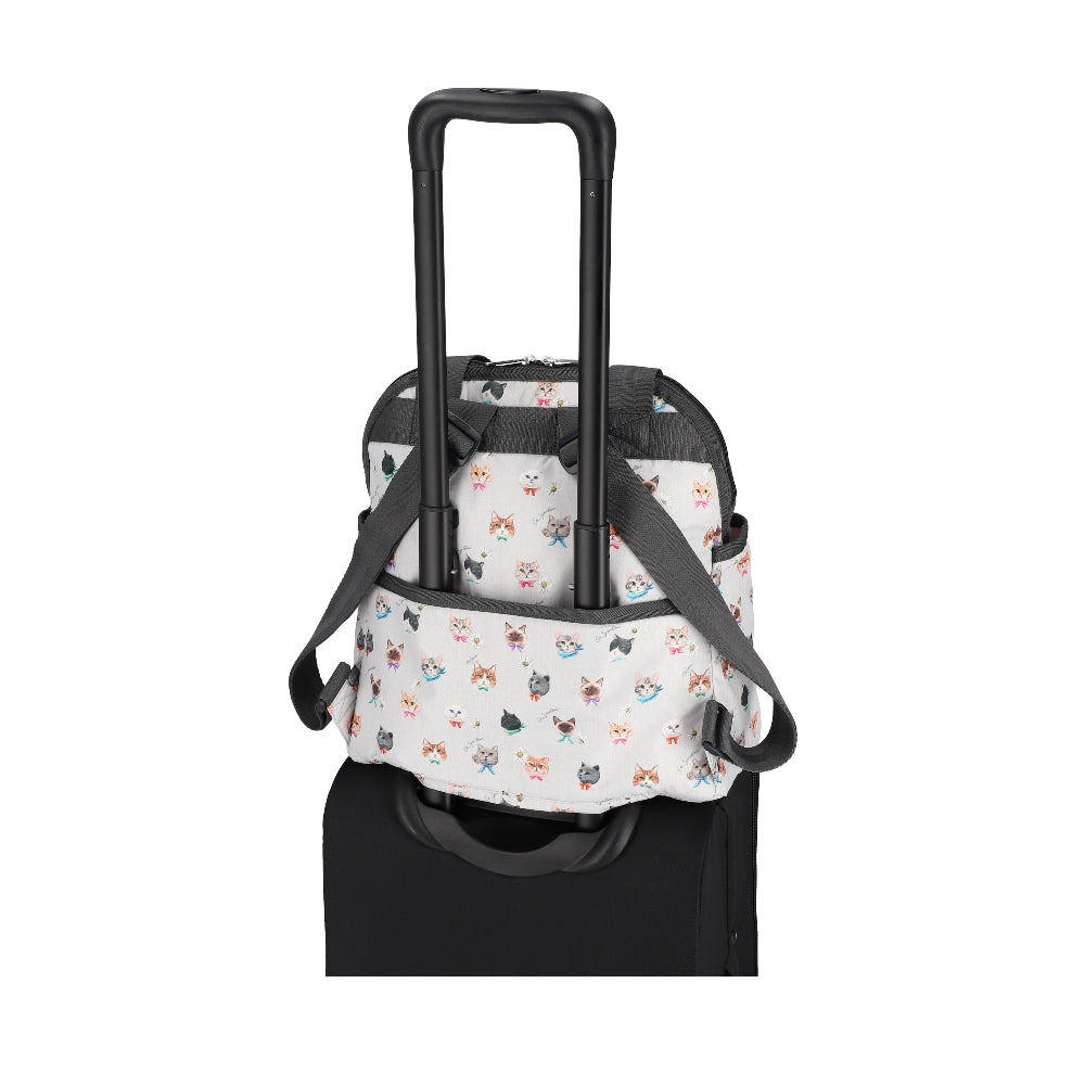 DOUBLE TROUBLE BACKPACK 兩用後背包 - 俏皮貓咪