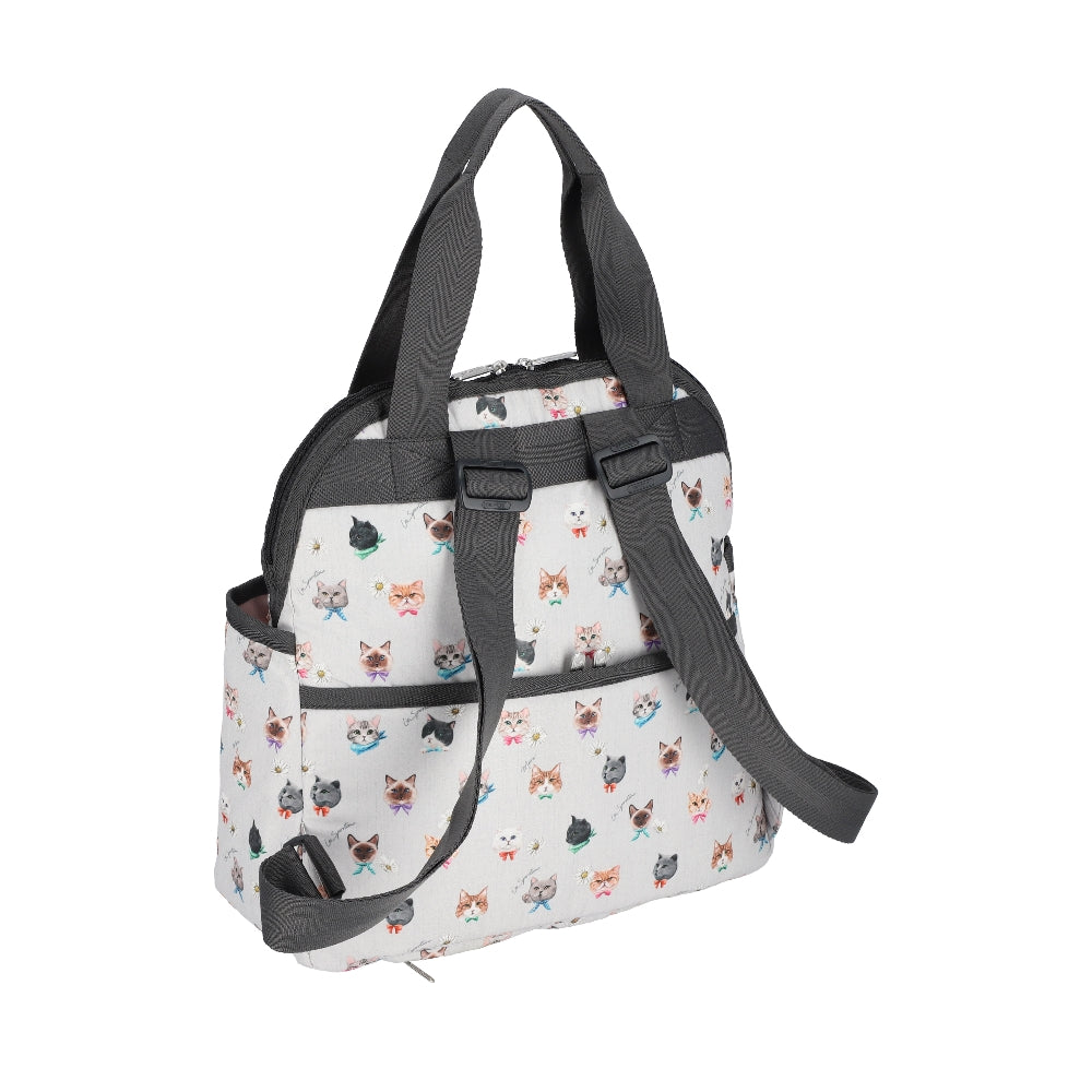DOUBLE TROUBLE BACKPACK 兩用後背包 - 俏皮貓咪