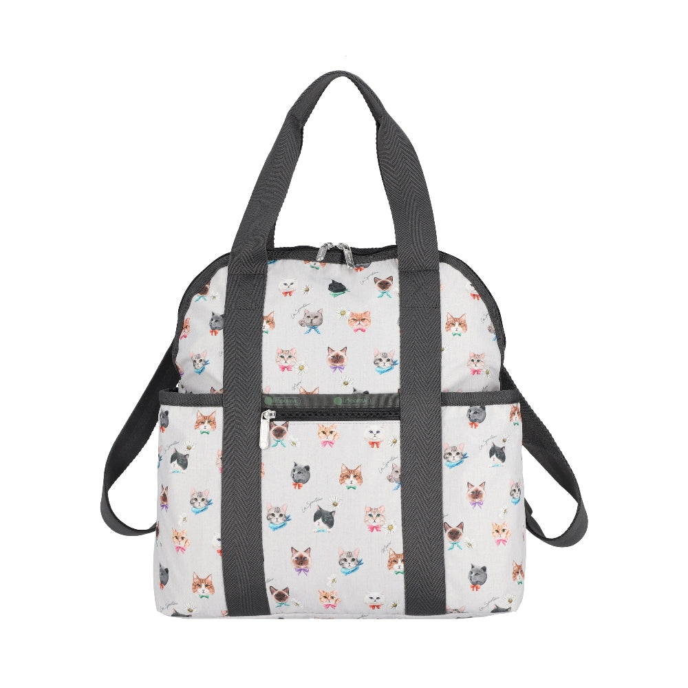 DOUBLE TROUBLE BACKPACK 兩用後背包 - 俏皮貓咪