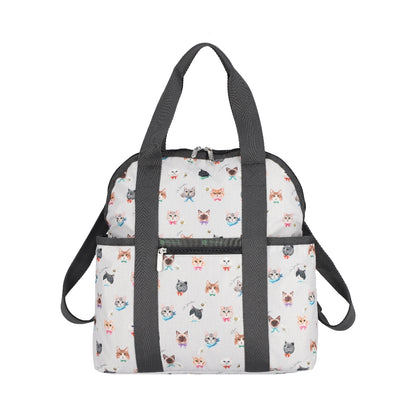 DOUBLE TROUBLE BACKPACK 兩用後背包 - 俏皮貓咪