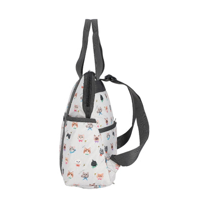 DOUBLE TROUBLE BACKPACK 兩用後背包 - 俏皮貓咪