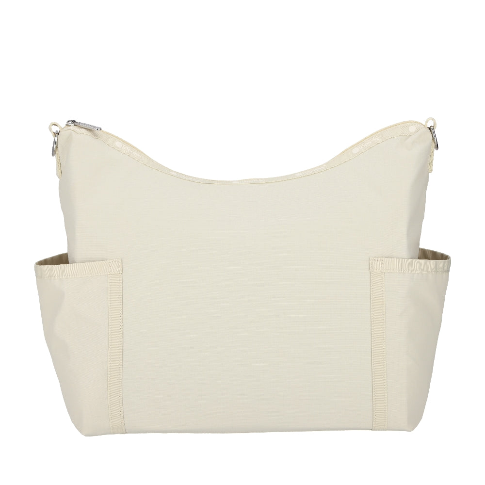 ZIP BUCKET SHOULDER 拉鍊肩背包 - 奶油米