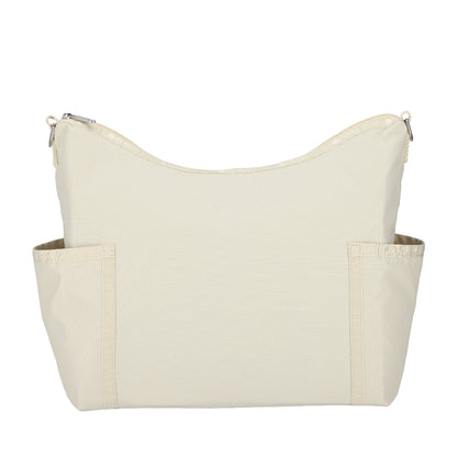 ZIP BUCKET SHOULDER 拉鍊肩背包 - 奶油米