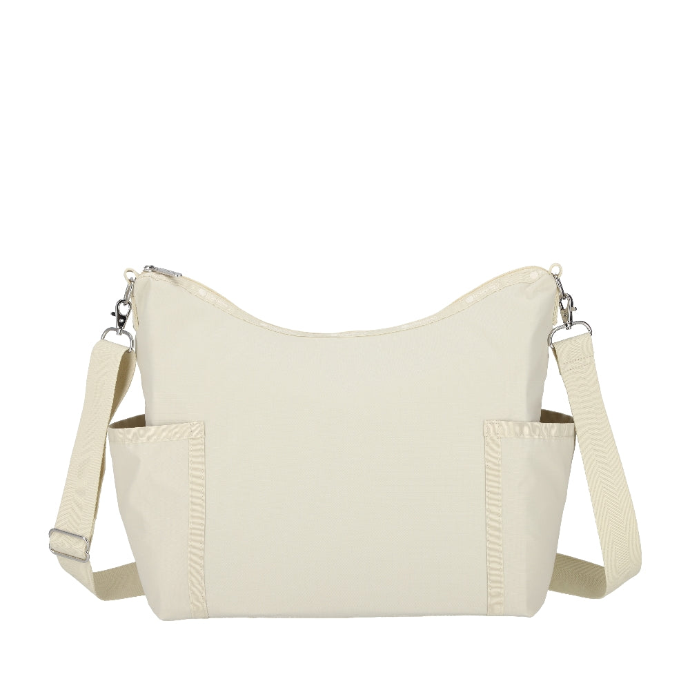 ZIP BUCKET SHOULDER 拉鍊肩背包 - 奶油米