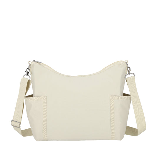 ZIP BUCKET SHOULDER 拉鍊肩背包 - 奶油米