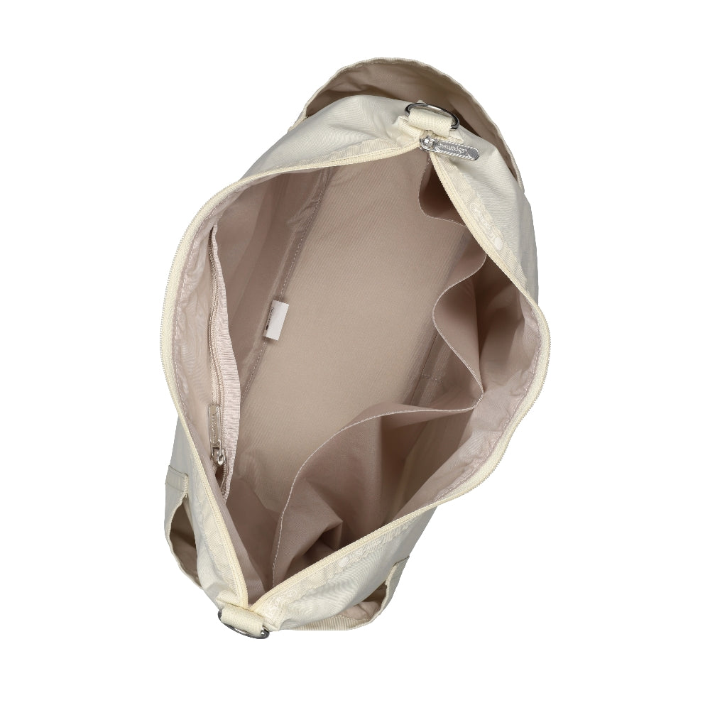 ZIP BUCKET SHOULDER 拉鍊肩背包 - 奶油米